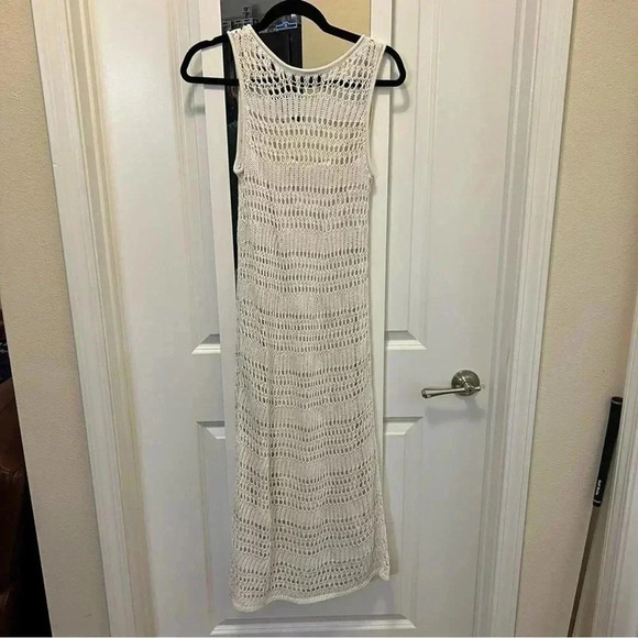 569 Theory Sleeveless Midi Dress in Cotton Crochet - Picture 8 of 8